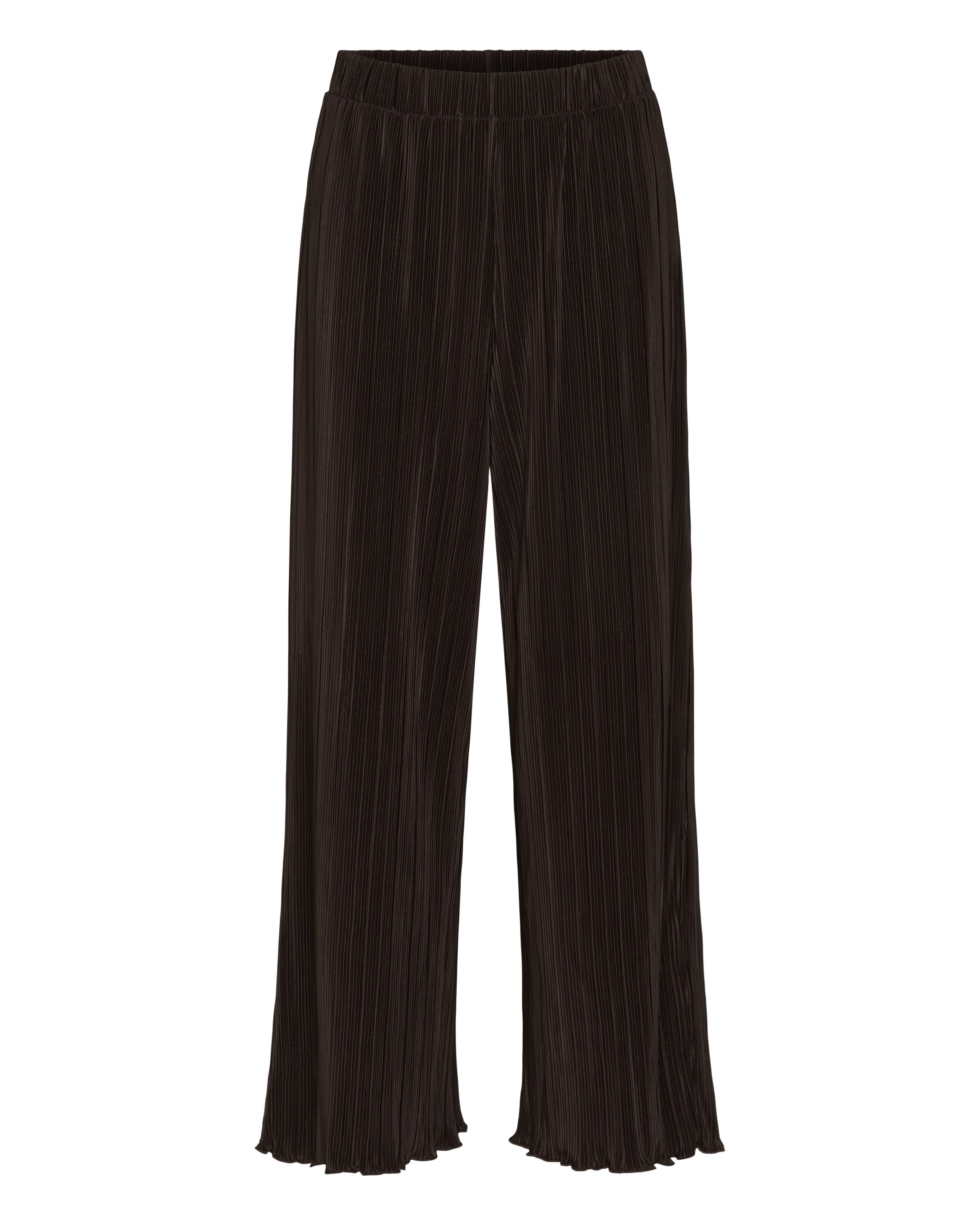 Wide Leg Pantalon 'KAInes' Kaffe en marron : devant