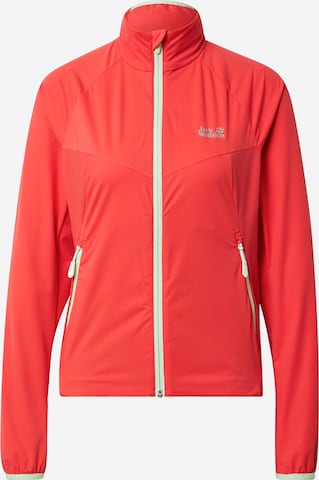 JACK WOLFSKIN Athletic Jacket in Red: front