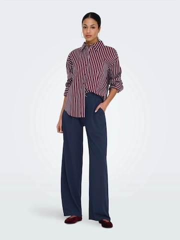 JDY Широкий Брюки со складками 'JDYGEGGO' в Синий