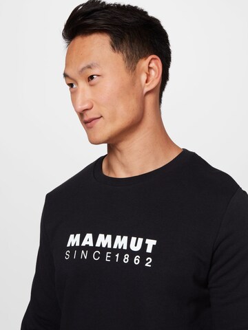 MAMMUT Tapered Sportsweatshirt in Schwarz