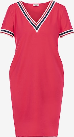Karko Gebreide jurk 'AGATA' in Roze: voorkant