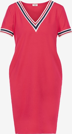 Karko Gebreide jurk 'AGATA' in de kleur Nachtblauw / Pink / Wit, Productweergave