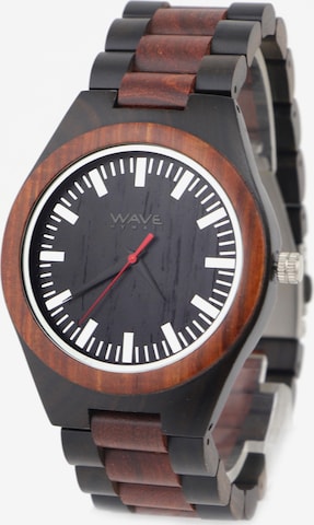 Wave Hawaii Analoog horloge ' Sandelholz/Ebenholz ' in Bruin: voorkant
