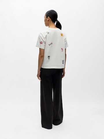 OBJECT Тениска 'OBJLUNAI' в бяло