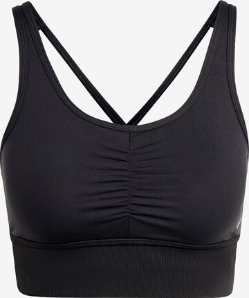 ADIDAS PERFORMANCE Bralette Sports bra 'Essentials Medium-Support' in Black: front