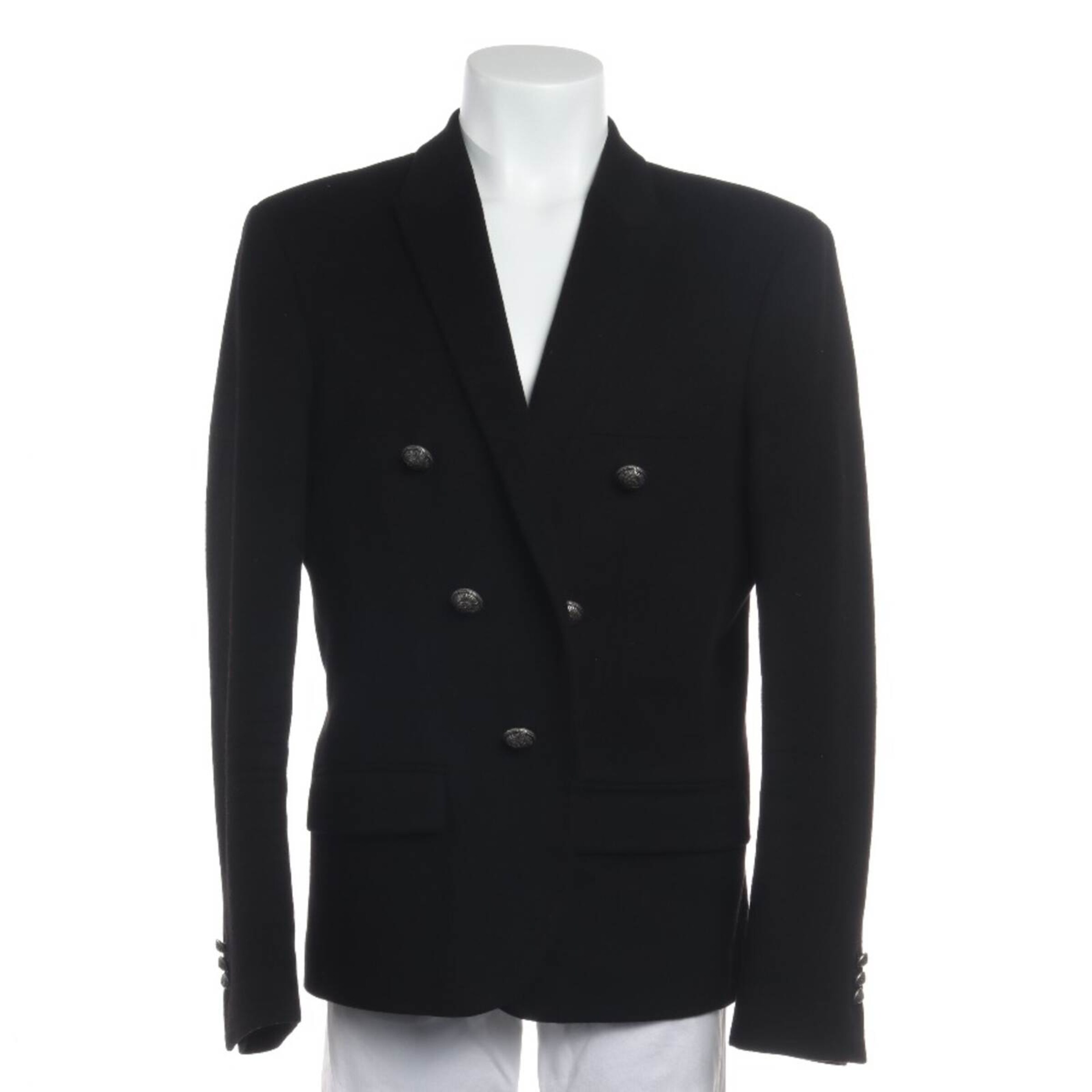 Balmain Suit Jacket in XXL in Black: front