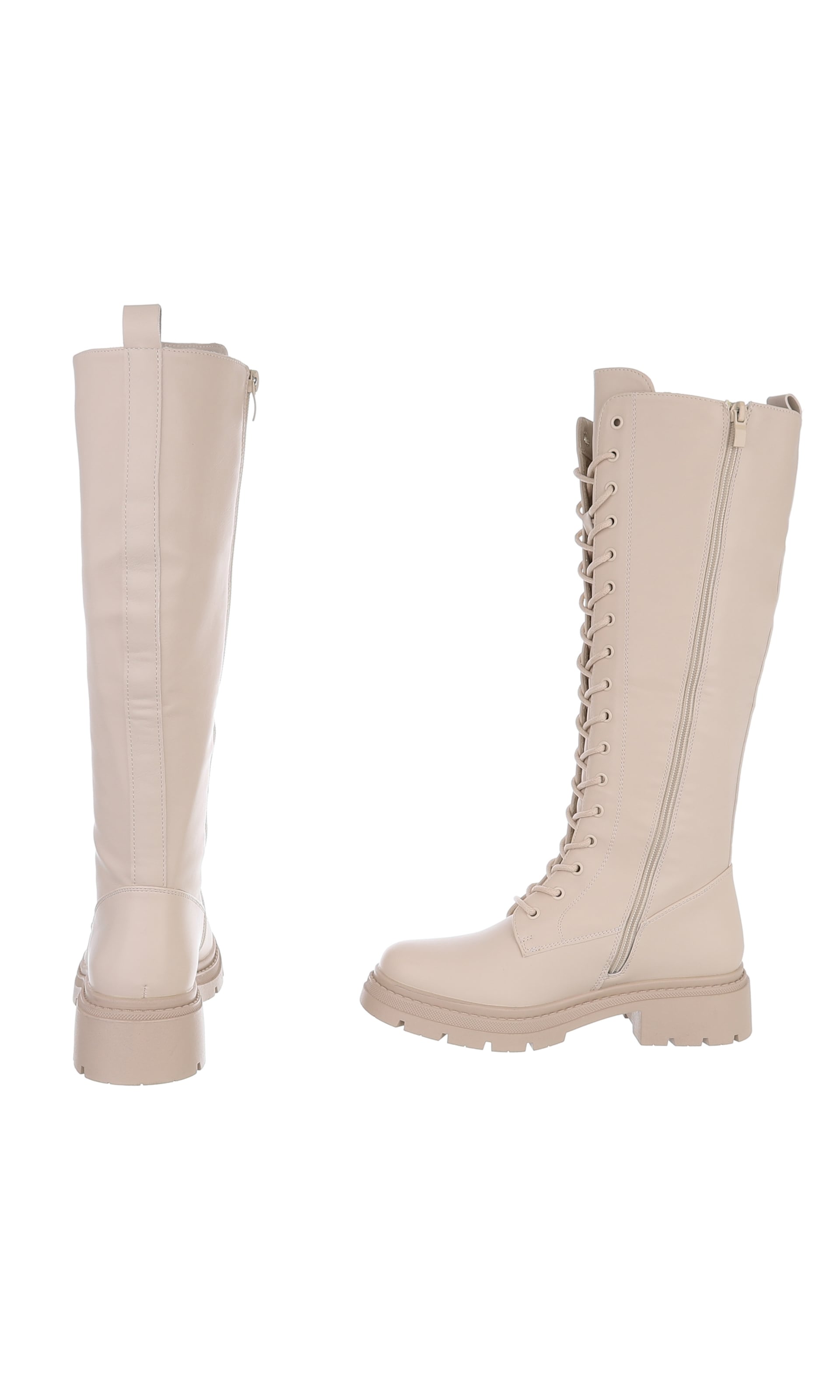 Ital-Design Schnürstiefel in Beige