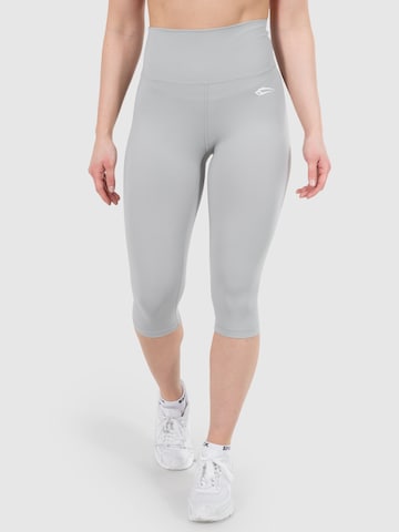Smilodox Skinny Workout Pants 'Advanced Affectionate' in Grey: front