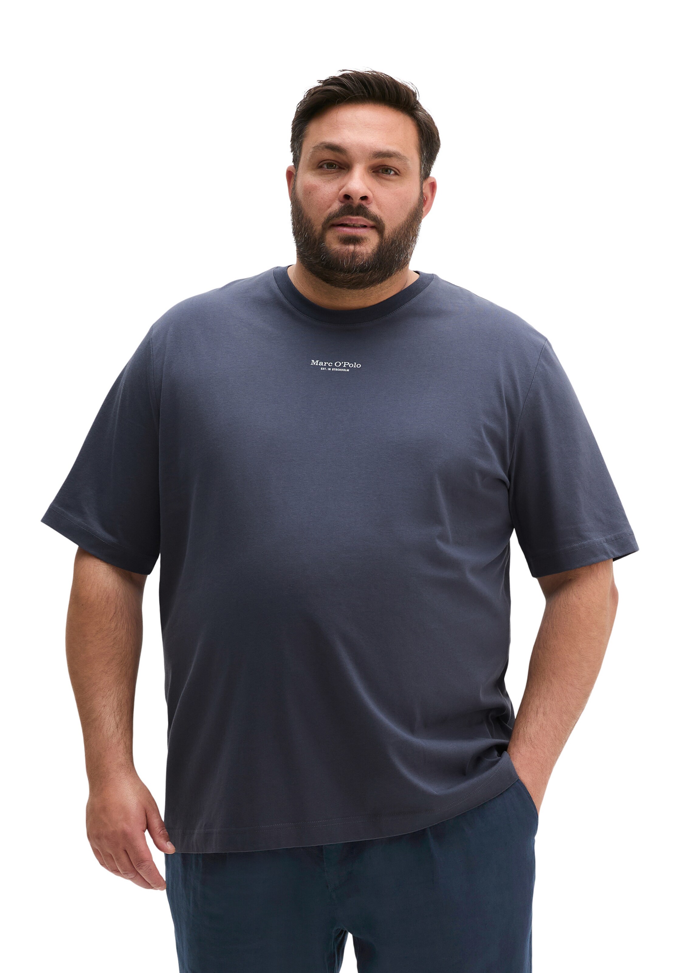 Marc O'Polo Shirt in Blauw: voorkant