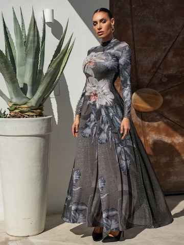 JIORO Jurk 'ORCHID ICE' in Grijs