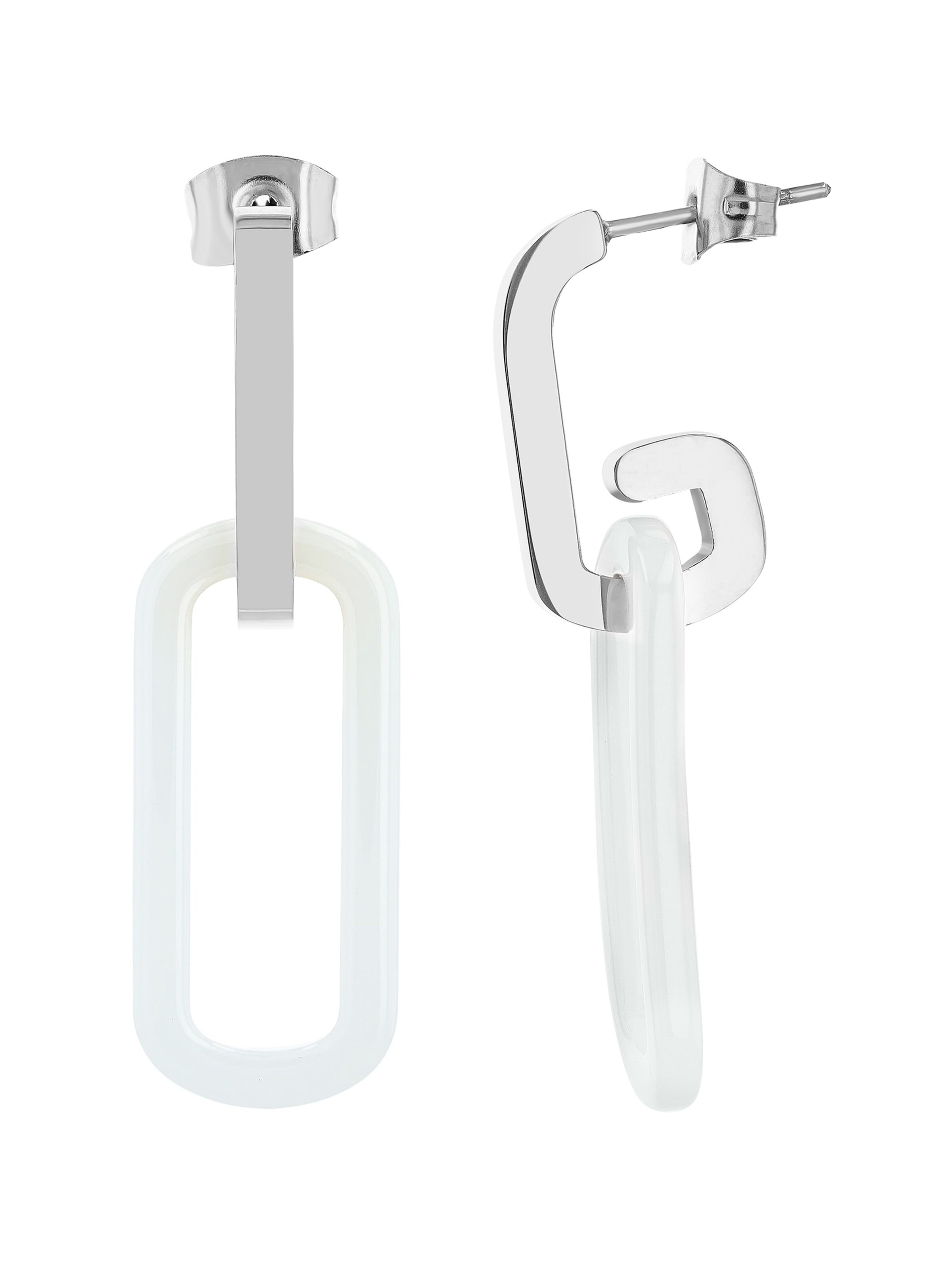 Akzent Earrings 'wasserfest' in Silver