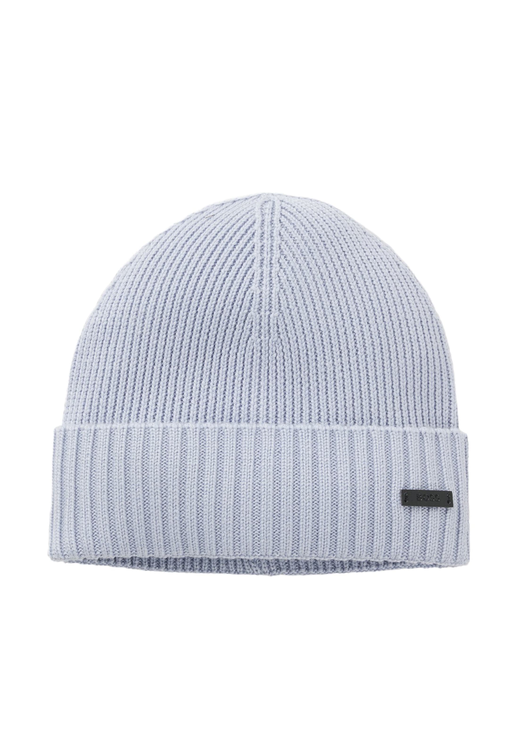 BOSS Beanie in Blue: front