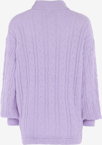aleva Oversized Sweater in Purple
