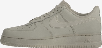 Baskets basses 'Air Force 1 '07' Nike Sportswear en beige : devant