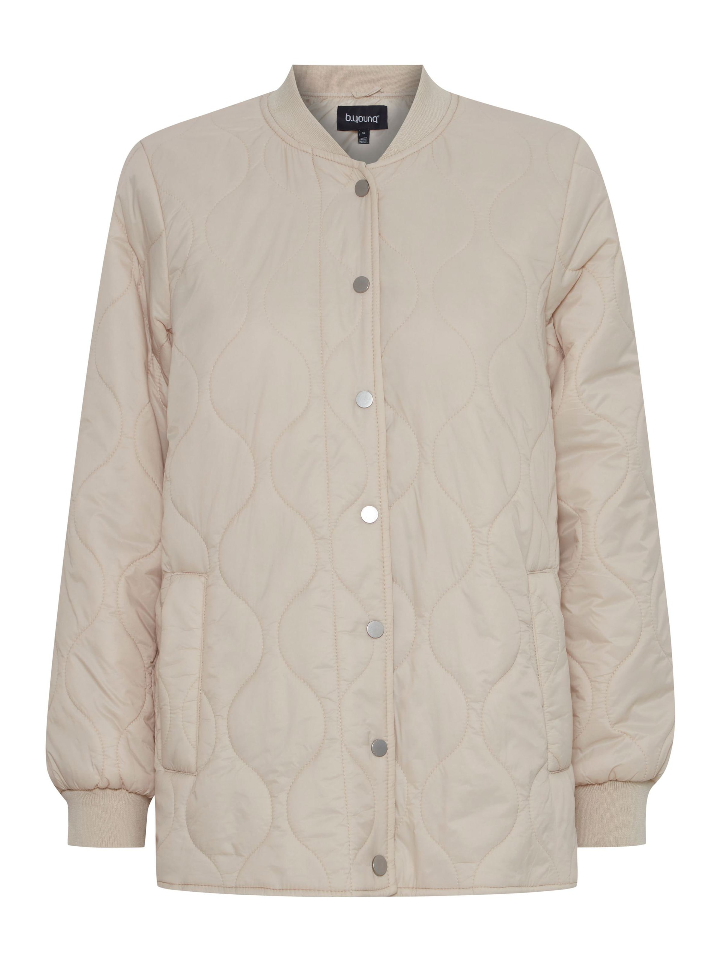 b.young Overgangsjakke 'Berta ' i greige, Produktvisning