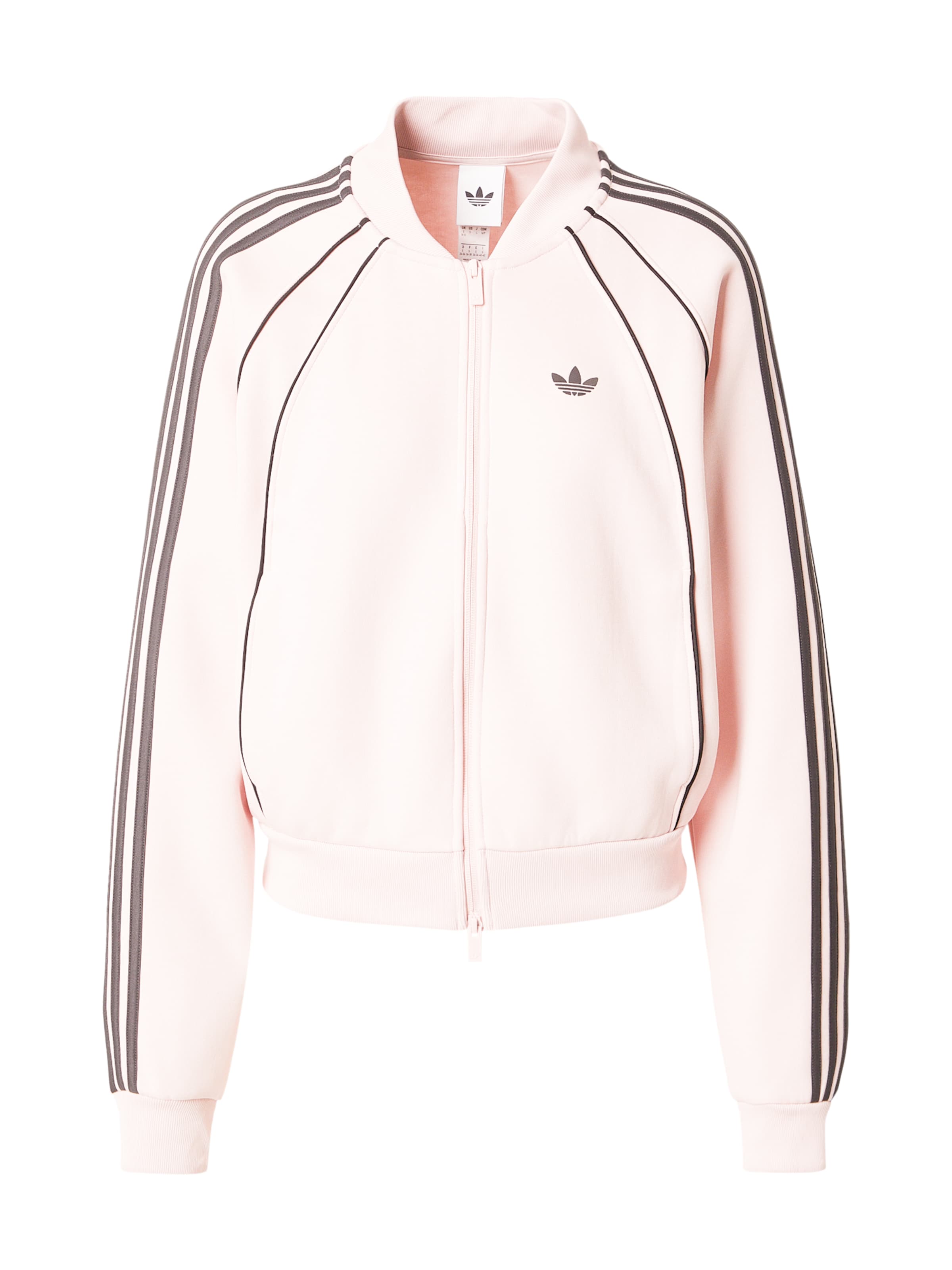 ADIDAS ORIGINALS Кофта на молнии в Ярко-розовый: спереди