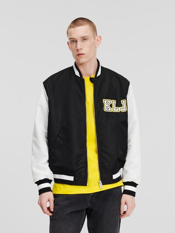 Giacca di mezza stagione di KARL LAGERFELD JEANS in nero: frontale