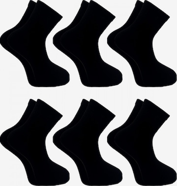 Chaussettes 'Quarter Sportsocken' El Sueno en noir : devant