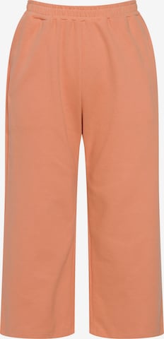 Ulla Popken Regular Broek in Oranje: voorkant