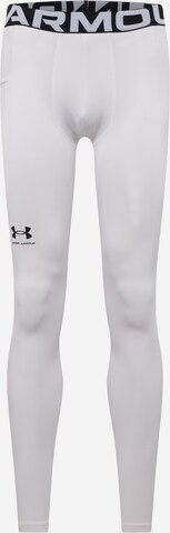 Pantalon de sport UNDER ARMOUR en blanc : devant