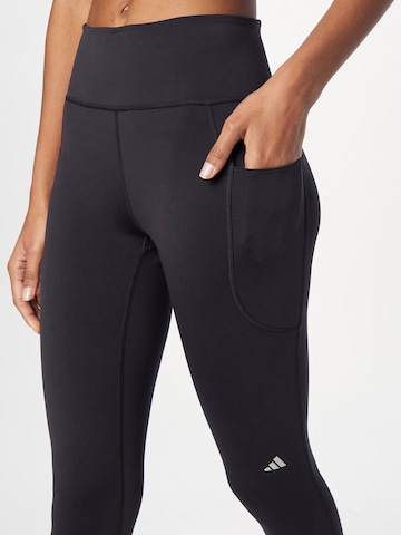 ADIDAS PERFORMANCE Skinny Workout Pants 'Dailyrun' in Black