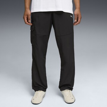PUMA Regular Sports trousers in Black: front