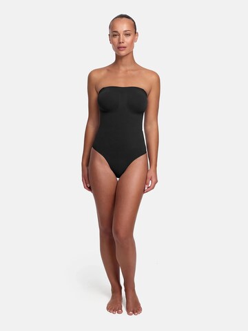 Body modelant 'Trägerloser Bodysuit Sculpting Shapewear mit Slip' cfab (formerly creamy fabrics) en noir