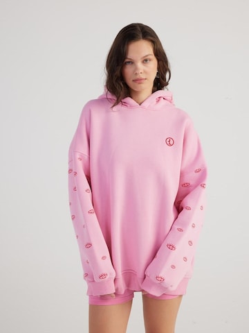 HOLLY LOLLY Sweatshirt in Roze: voorkant