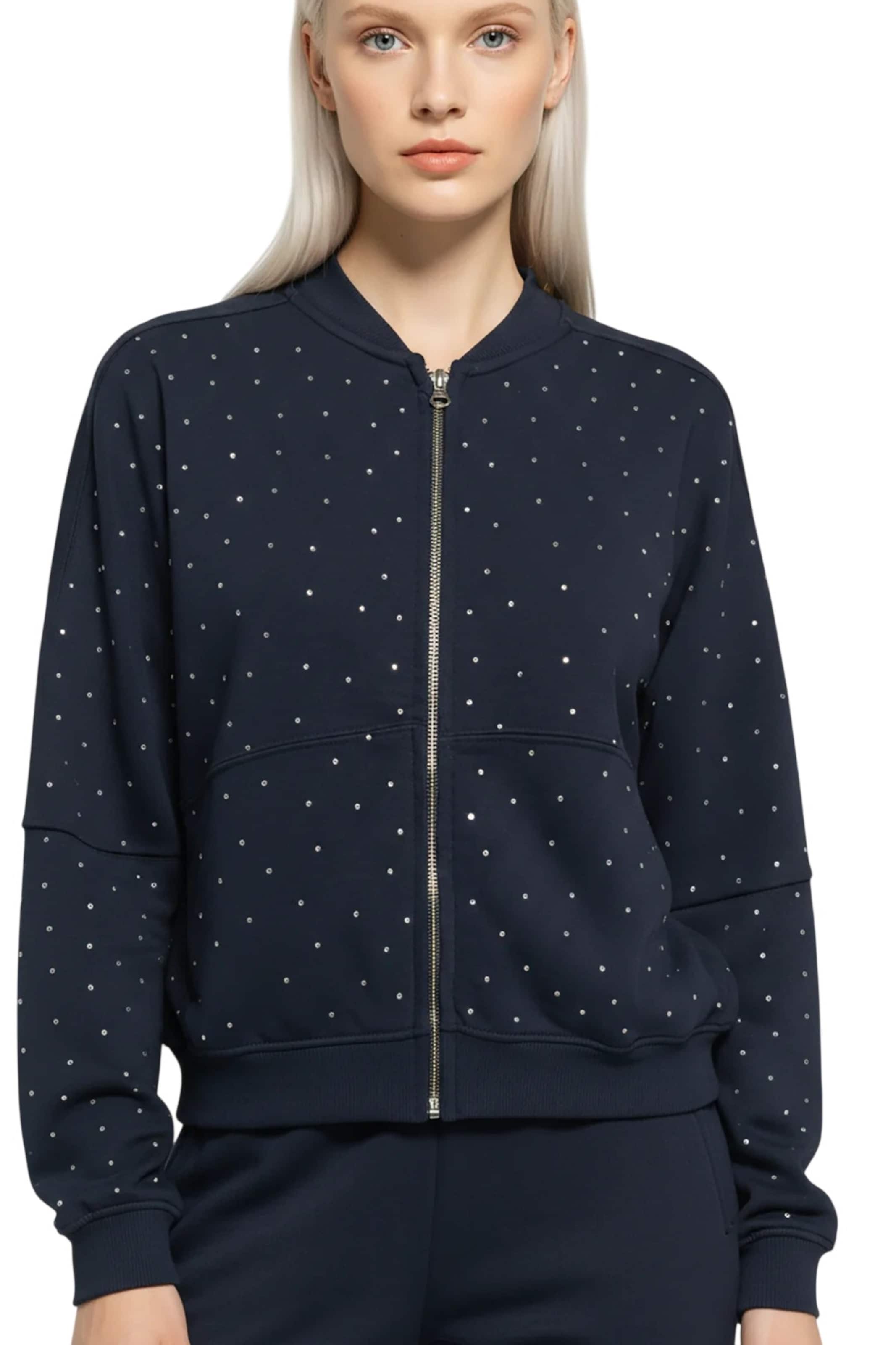 Alexa Dash Sweatjacke in Blau: Vorderseite
