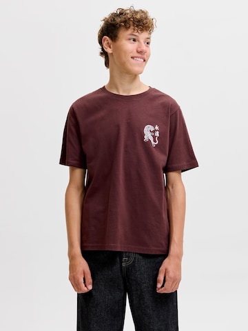 Jack & Jones Junior Shirt in Bruin: voorkant