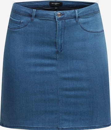 ONLY Carmakoma Rok in Blauw: voorkant