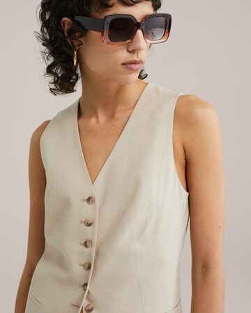 Gilet de costume WE Fashion en beige