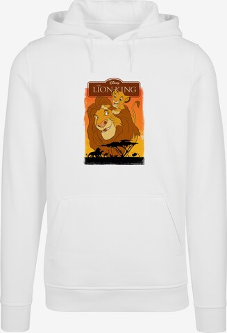 Sweat-shirt 'Disney King Simba and Mufasa' F4NT4STIC en blanc : devant