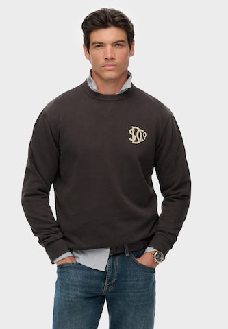 Sweat-shirt Superdry & Co en noir : devant