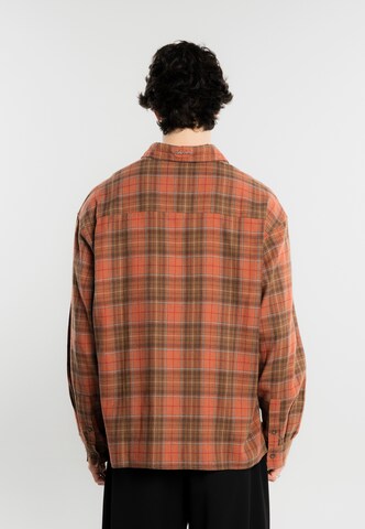 Regular fit Camicia di Another Cotton Lab in arancione: dietro