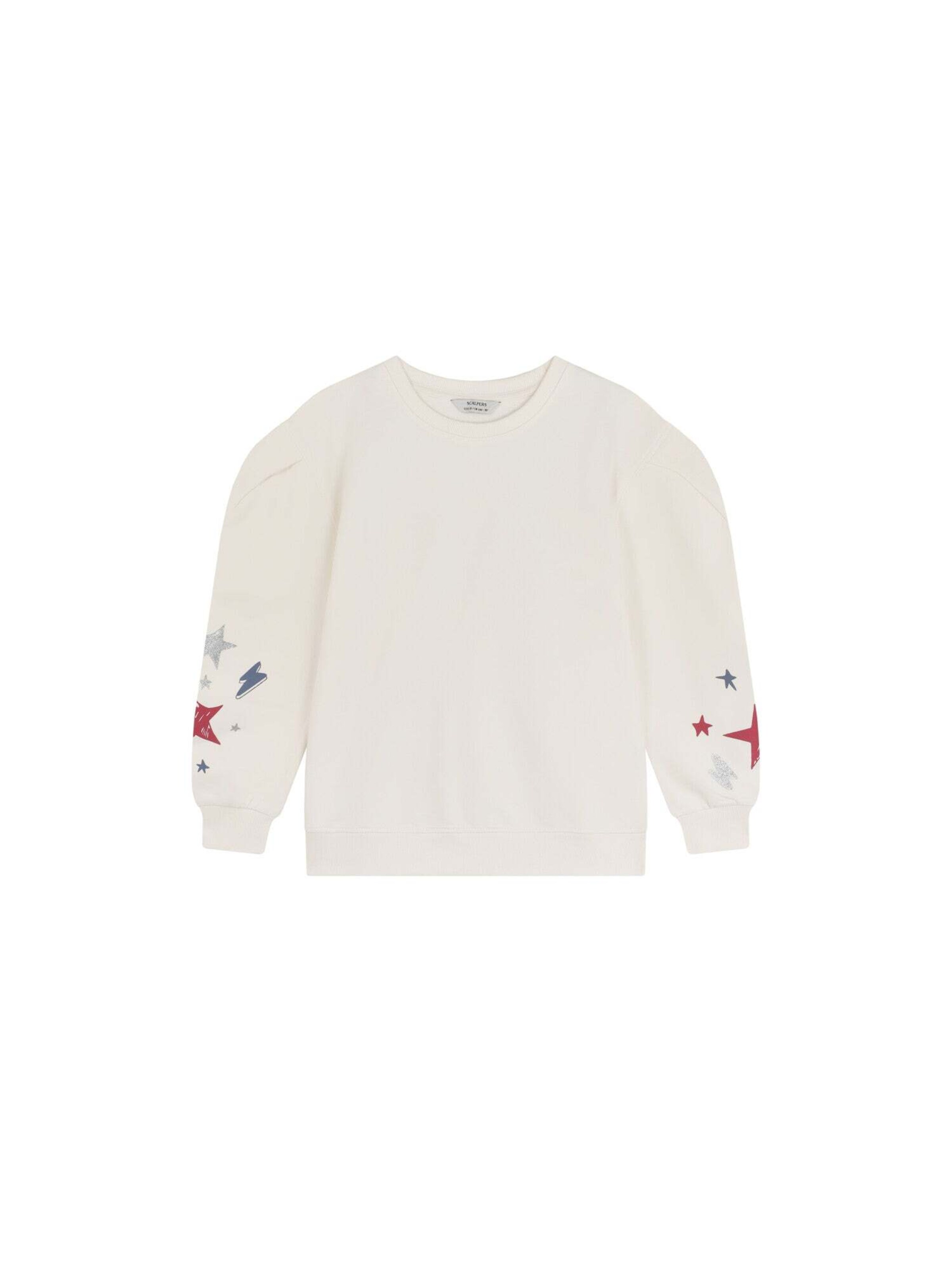 Scalpers Sweatshirt in Weiß: Vorderseite