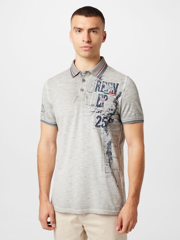 CAMP DAVID Shirt in Grey: front