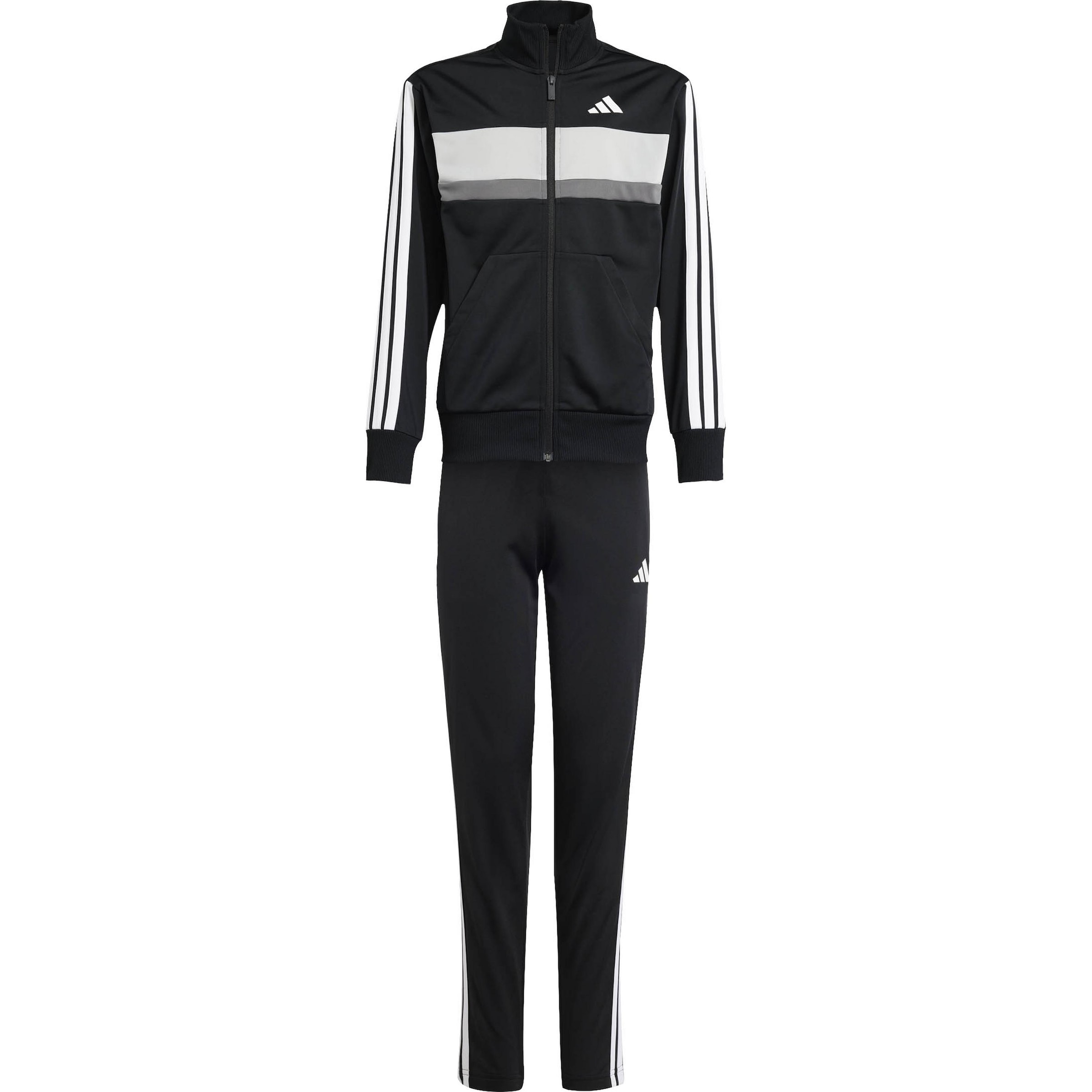 ADIDAS SPORTSWEAR Tracksuit 'J 3S TIBERIO TS' in Black: front