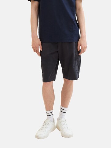 Largi Pantaloni cu buzunare de la TOM TAILOR DENIM pe gri: față