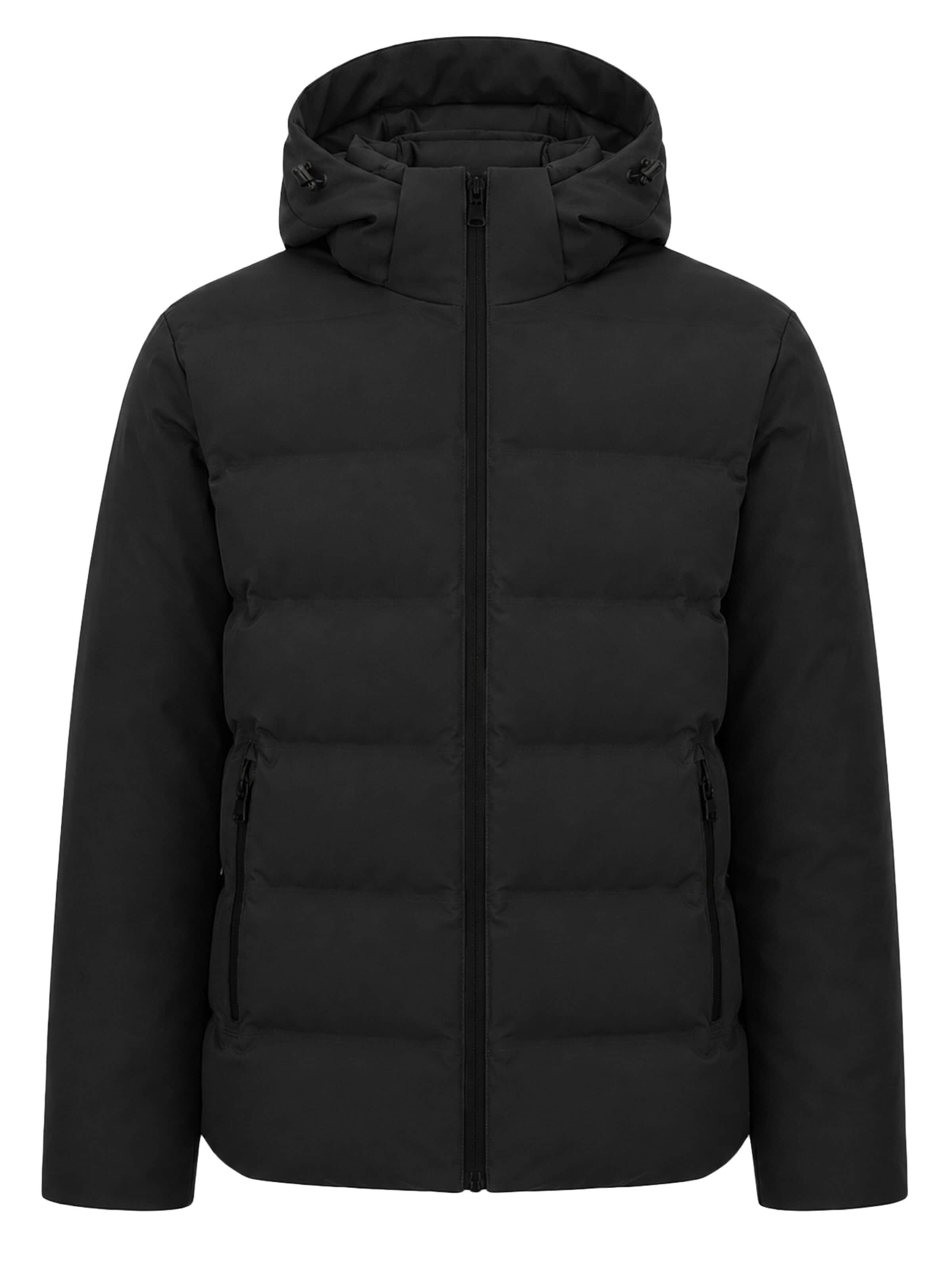 ALLTHEMEN Winter Jacket 'Wärmekammer' in Black