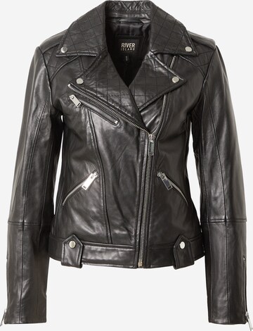 River Island Between-Season Jacket in Black: front