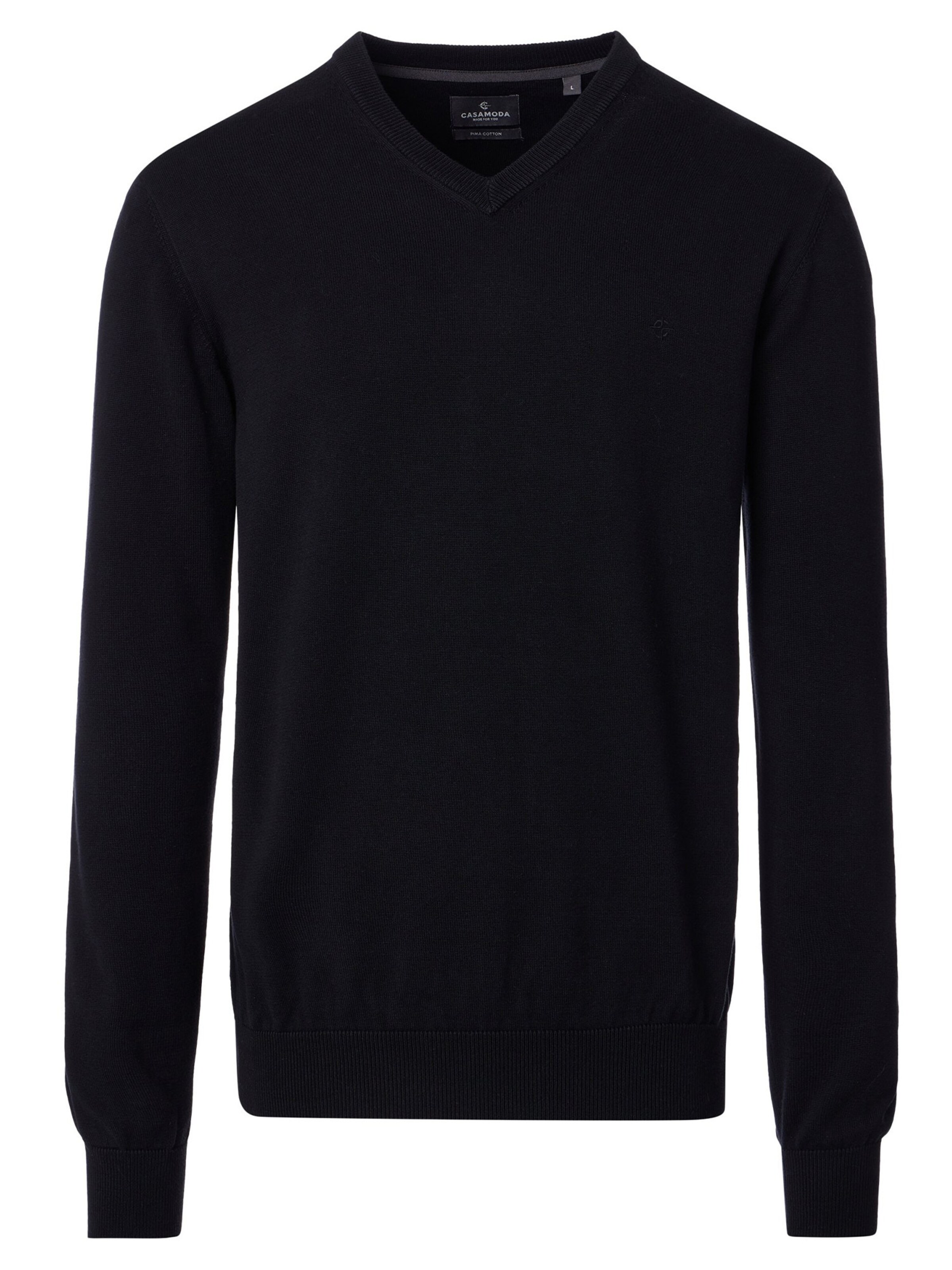 CASAMODA Sweater 'Basic' in Black: front