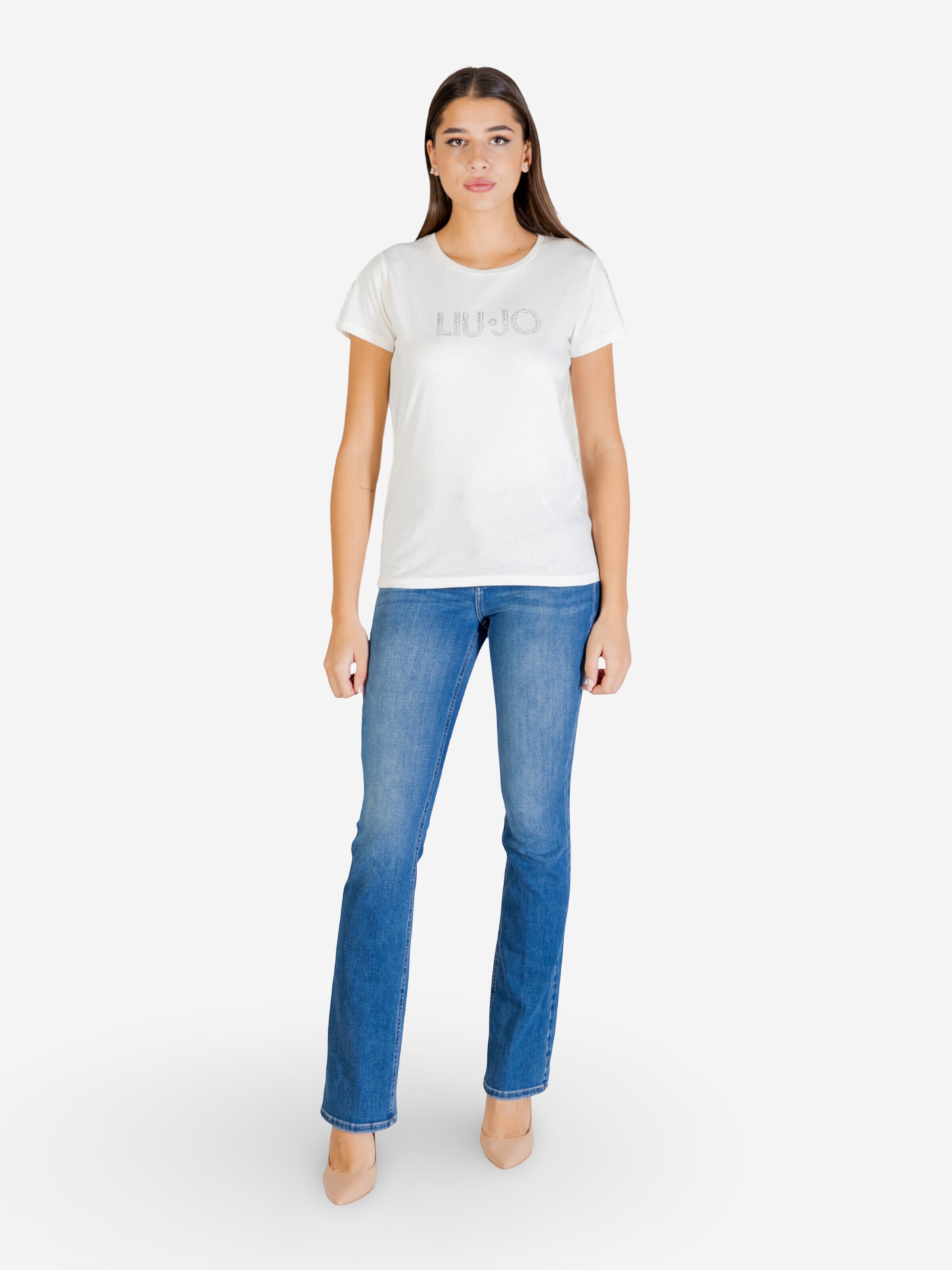 Top 'ECS MODA TA6056 JS923' di Liu Jo in bianco