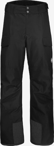 MAMMUT Outdoorhose 'Fall Line' in Schwarz: Vorderseite