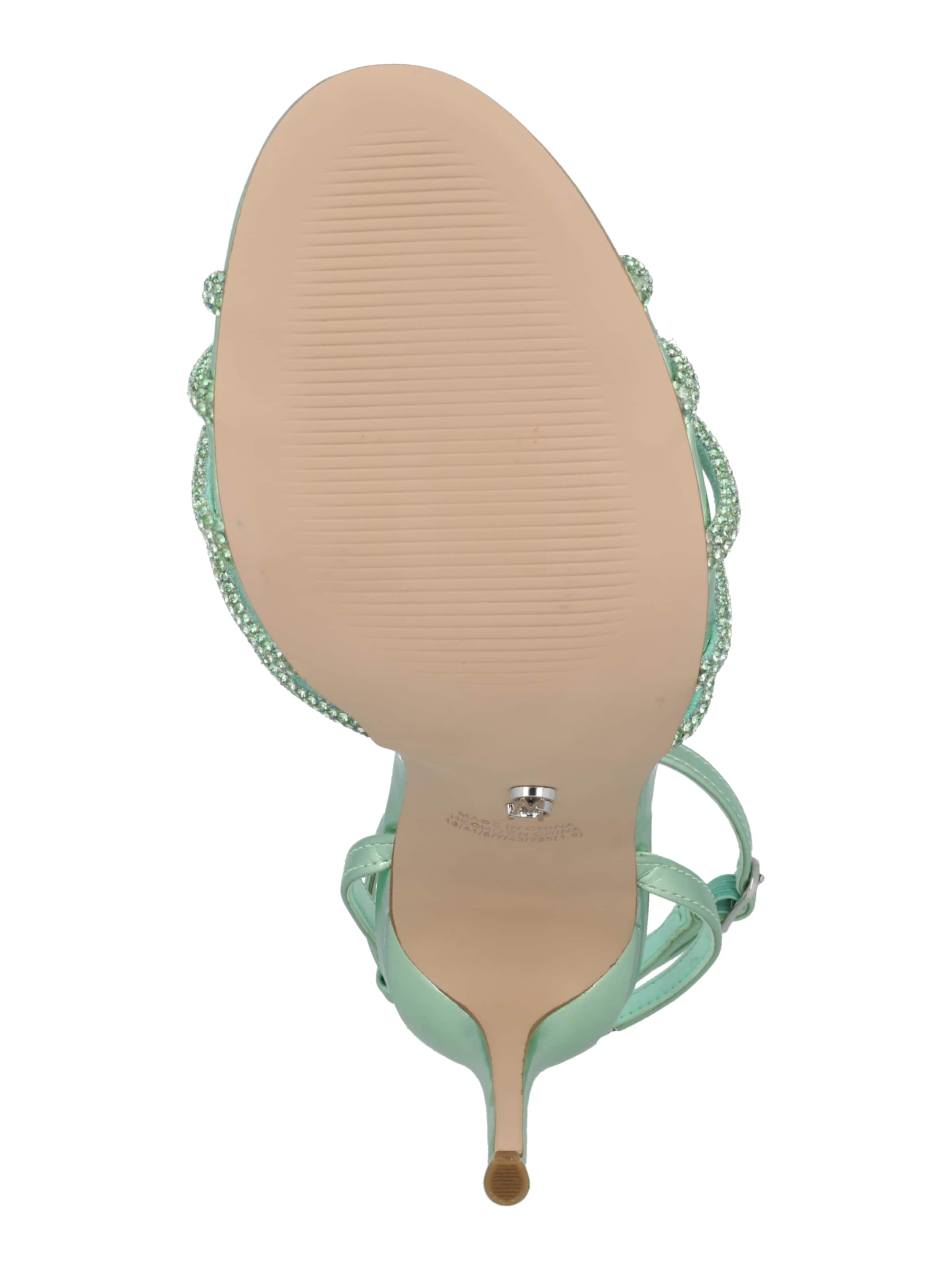 STEVE MADDEN Strap sandal 'Bedazzle' in Green