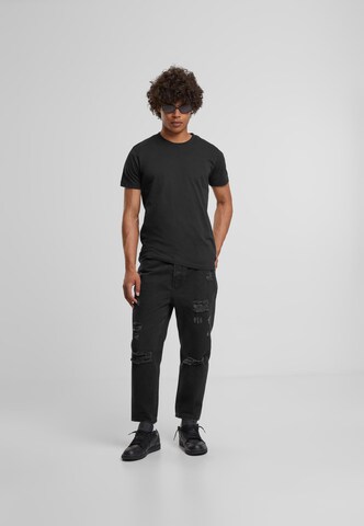 2Y Premium Loosefit Jeans in Schwarz