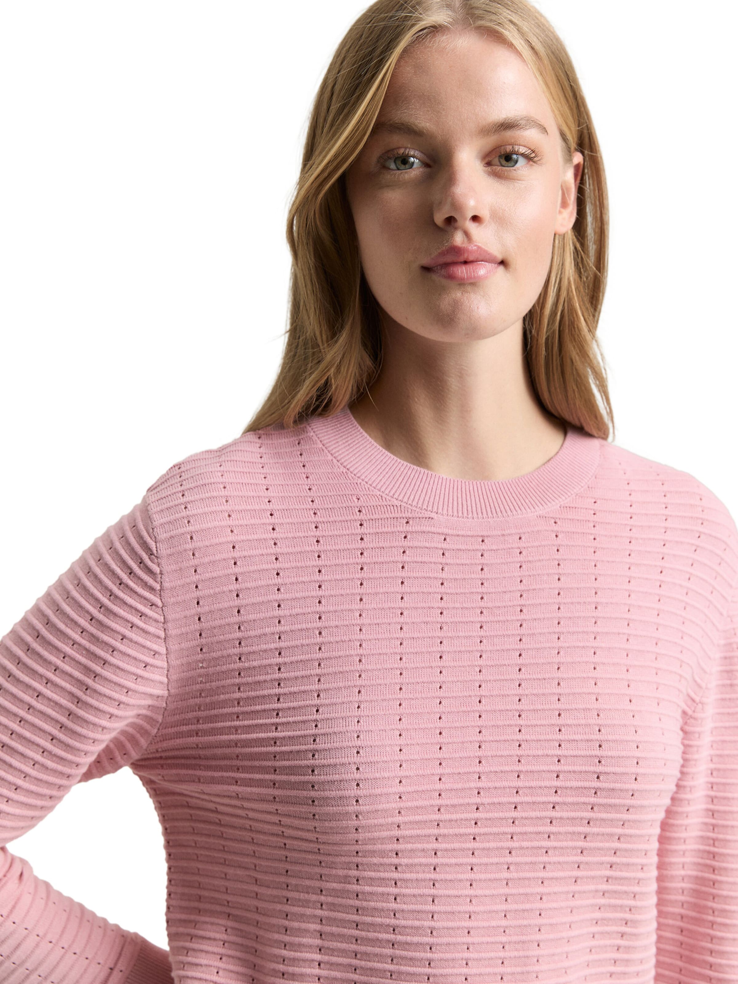 TOM TAILOR DENIM Pullover i pink