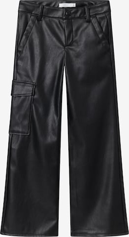 NAME IT - Pierna ancha Pantalón 'SALLI' en negro: frente