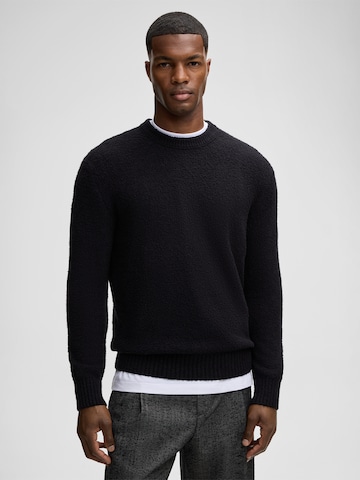 STRELLSON Sweater 'Bosse' in Black: front
