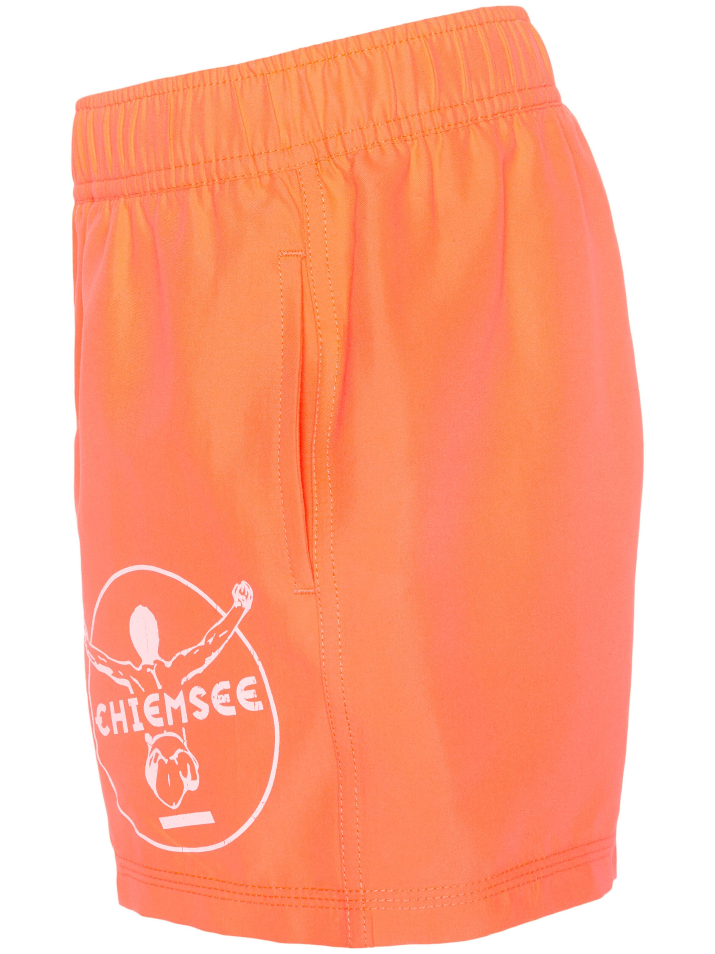 CHIEMSEE Board Shorts ' mit großem Jumper-Print ' in Orange